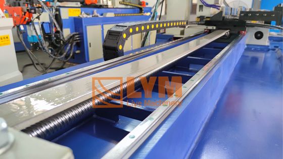 Mesin pemotong pipa gas aluminium otomatis Mesin pemotong tabung persegi berongga 45 derajat