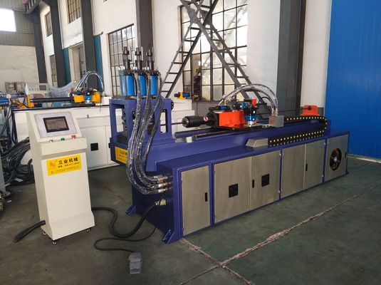 Mesin Penumbukan Pipa Tekanan Pipa Pipa Baja 3 Silinder Rotary