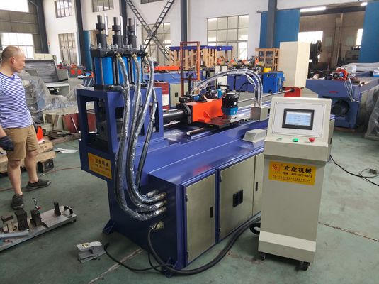 Mesin Penumbukan Pipa Tekanan Pipa Pipa Baja 3 Silinder Rotary