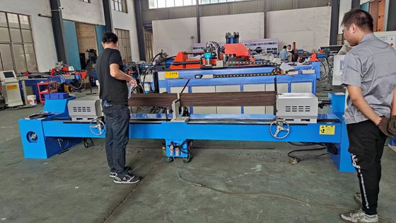 DJ80 Hydraulic Double Head Solid Tube Chamfering Machine End Mill Mesin penggilingan tabung padat