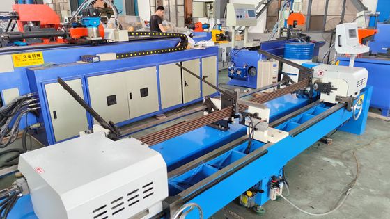 DJ80 Hydraulic Double Head Solid Tube Chamfering Machine End Mill Mesin penggilingan tabung padat