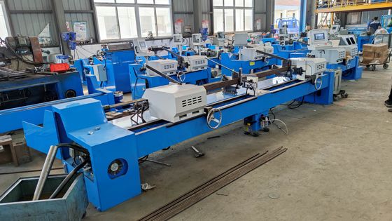 DJ80 Hydraulic Double Head Solid Tube Chamfering Machine End Mill Mesin penggilingan tabung padat
