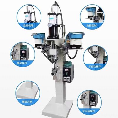 Otomatis Tubular Riveting Machine Orbital Semi Hollow Tubular Pneumatic Feeding