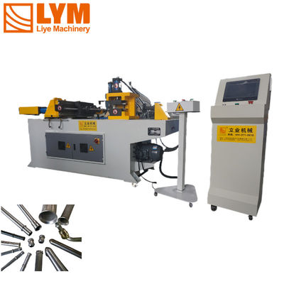 SG40NC Pipe End Forming Machine Operasi 4 Stasiun Untuk 2 Inch Steel Pipe Shrinking