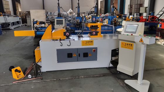 SG40NC Pipe End Forming Machine Operasi 4 Stasiun Untuk 2 Inch Steel Pipe Shrinking