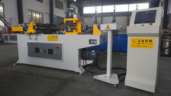 SG40NC Pipe End Forming Machine Operasi 4 Stasiun Untuk 2 Inch Steel Pipe Shrinking
