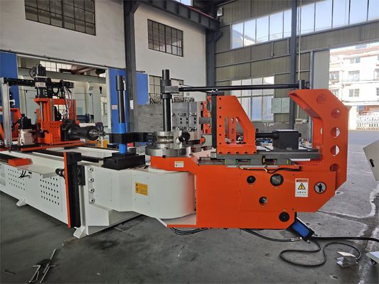 DW130CNC10A3S-T mesin lentur pipa pipa otomatis CNC 5,5 inci 10 sumbu dengan lentur dorong